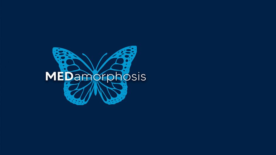 Medamorphosis podcast butterfly logo