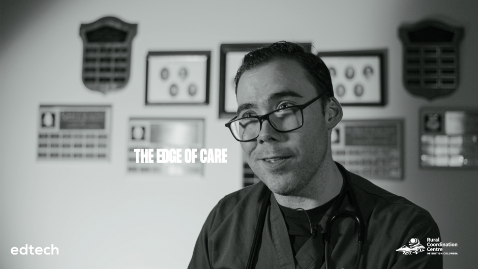 The Edge of Care promotional photo in black and white